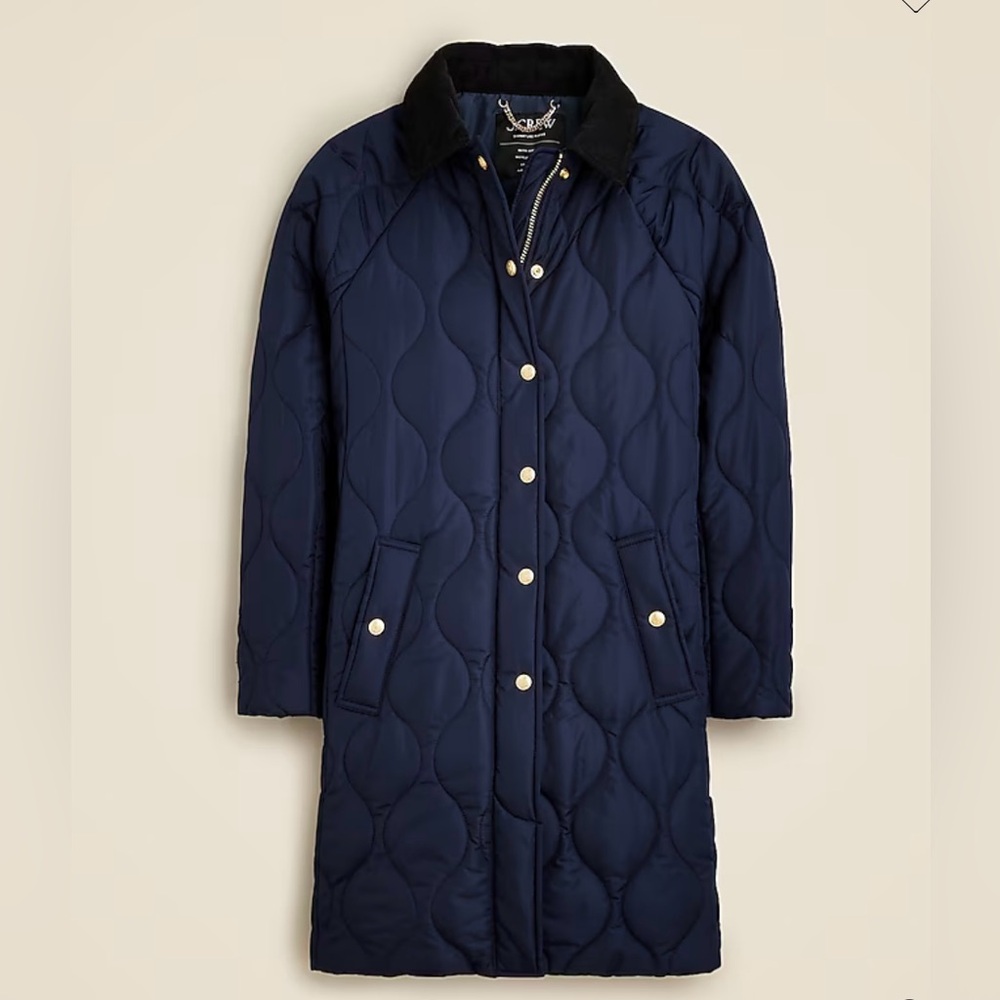 J. Crew Stowe Puffer Jacket Navy